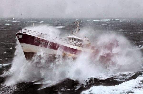 French Fishing Vessel 'Alf' in the Irish Sea by UK Ministry of Defence
