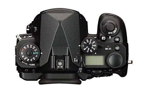 Pentax K-1 Full Frame DSLR Camera Body Top View