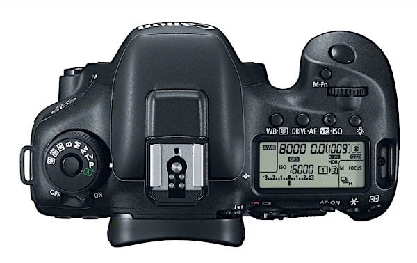 Canon 7D Mark II: View from Top