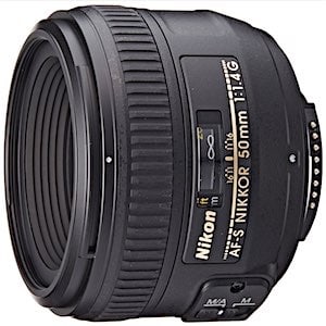 Nikon AF-S FX NIKKOR 50mm f/1.4G Lens with Auto Focus
