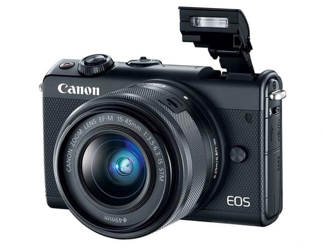 Canon EOS M100 Mirrorless Camera w/15-45mm Lens - Wi-Fi, Bluetooth, and NFC Enabled (Black)