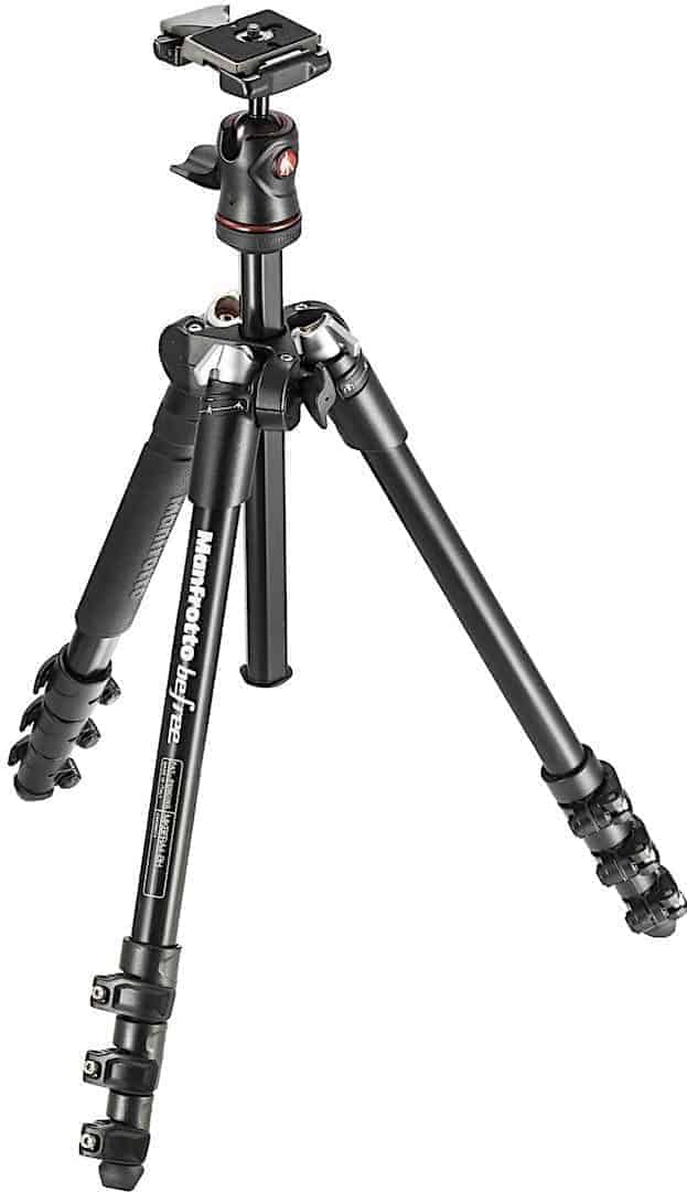 Best Tripod Under $200: Manfrotto MKBFRA4-BH BeFree Compact Aluminium Travel Tripod