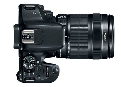 Canon Rebel T7i top view