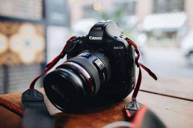 DSLR Camera on Books