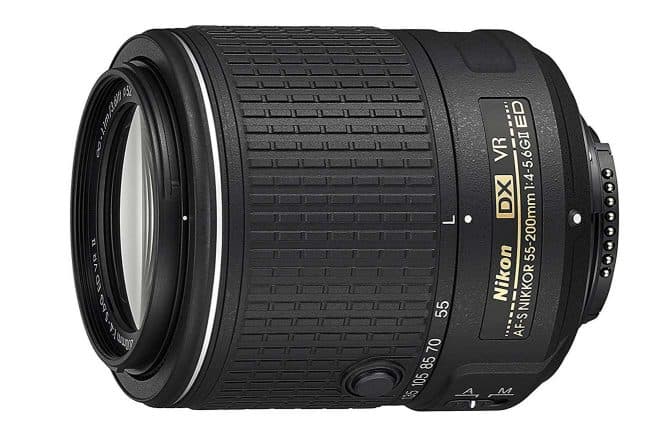 Nikon AF-S DX NIKKOR 55-200MM f/4-5.6G ED Vibration Reduction II Zoom Lens with Auto Focus for Nikon DSLR Cameras