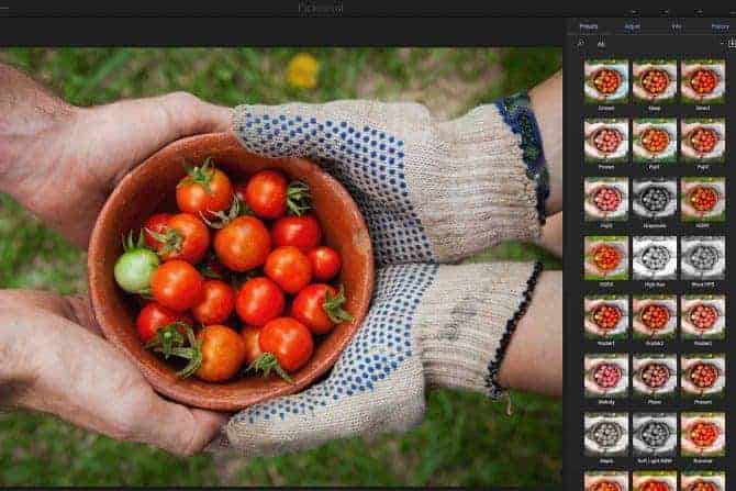 Picktorial preset bar
