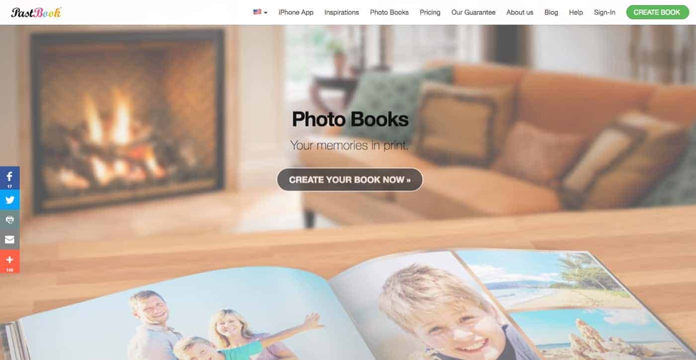 PastBook.com Photo Books on Demand #3 in our list of best photo book printers.
