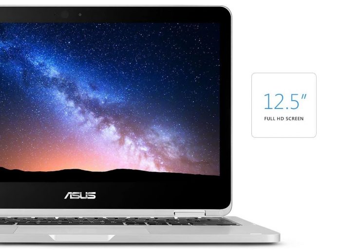 ASUS C302CA-DHM4 Chromebook Flip 12.5-inch Touchscreen Convertible Chromebook, Intel Core m3, 4GB RAM