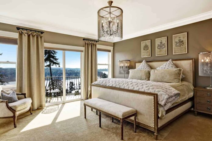 Best Real Estate Photography Software Compared (Photomatix, Aurora HDR, Adobe Lightroom Photoshop) Indoor Real Estate HDR Photo (Bedroom with Window View)
