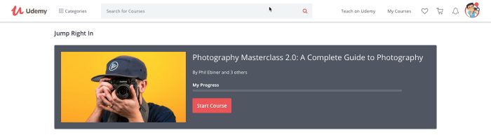 Photography Masterclass 2.0 A Complete Guide to Photography (New Version 2018 - One of the Best Photography Classes Online, Screenshotp from Udemy.com)