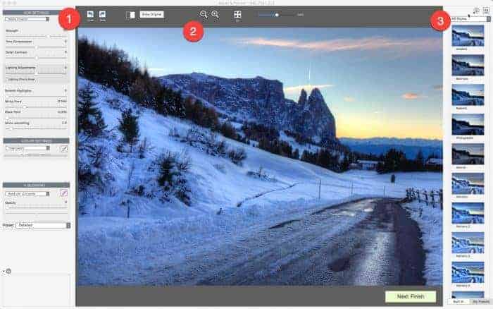 Photomatix Pro 6 Review, Interface on a Mac (Screenshot)