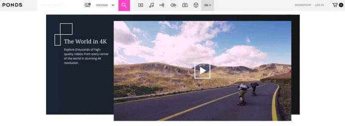 Pond5 has the world’s largest collection of royalty-free stock video footage (Screenshot from Pond5.com)