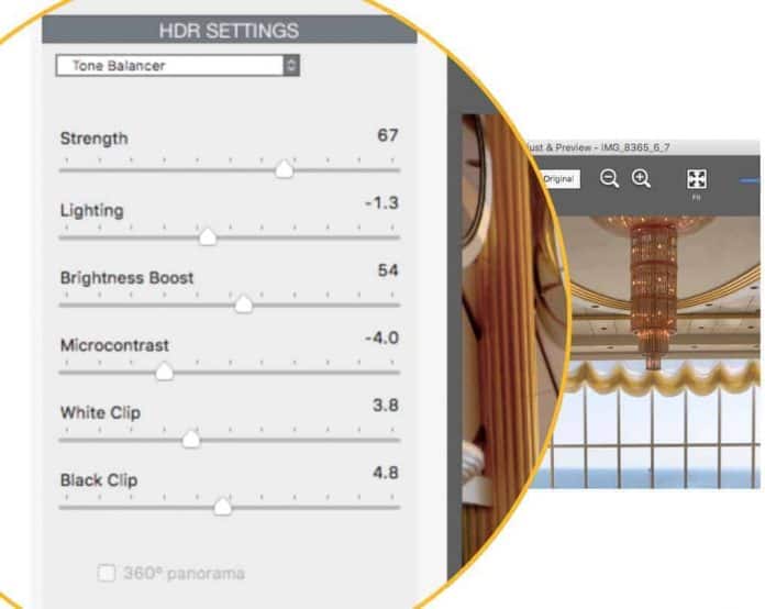 Tone Balancer HDR Settings in Photomatix Pro6