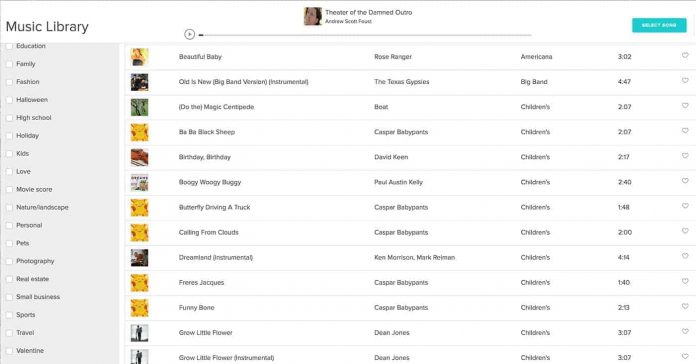 slideshow with music