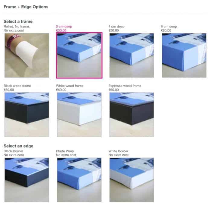 canvaspop sizes