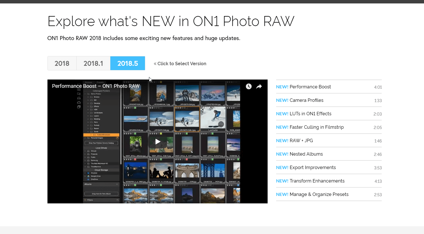 On1 Photo Raw photo organization tool for Windows