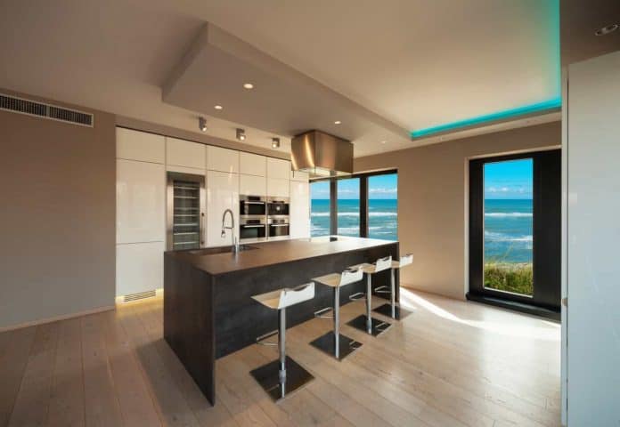 HDR and Real Estate Photography: Interiors of a modern apartment with sea view