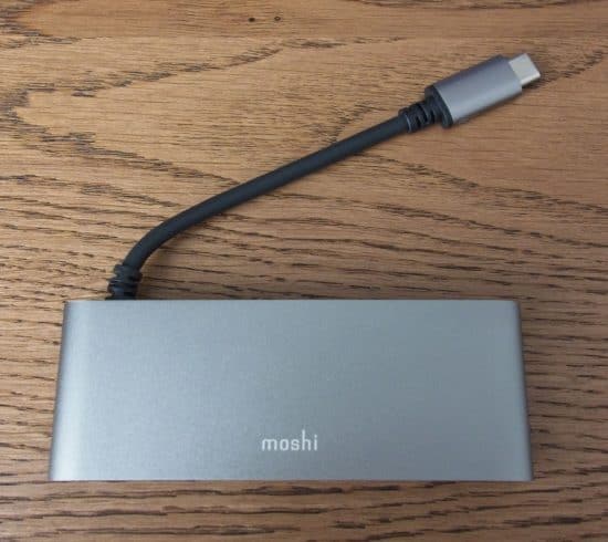 Sleek design: the Moshi USB-C Multimedia Adapter