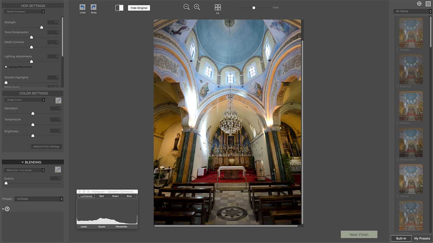 Photomatix 6.1 dark scheme