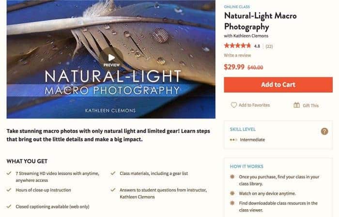 Craftsy online photography classes