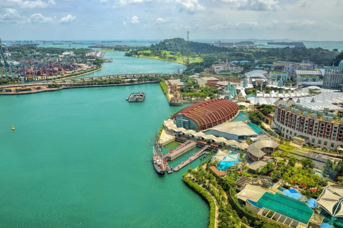 Sentosa island in Singapore, another great spot to photograph in Singapore