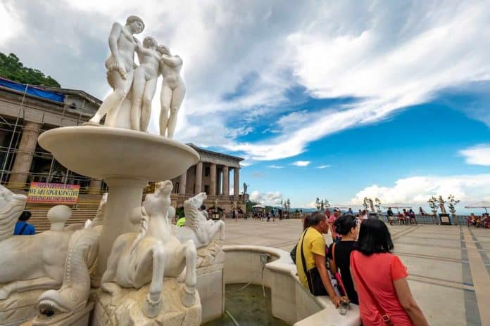 Temple of Leah in Cebu with People