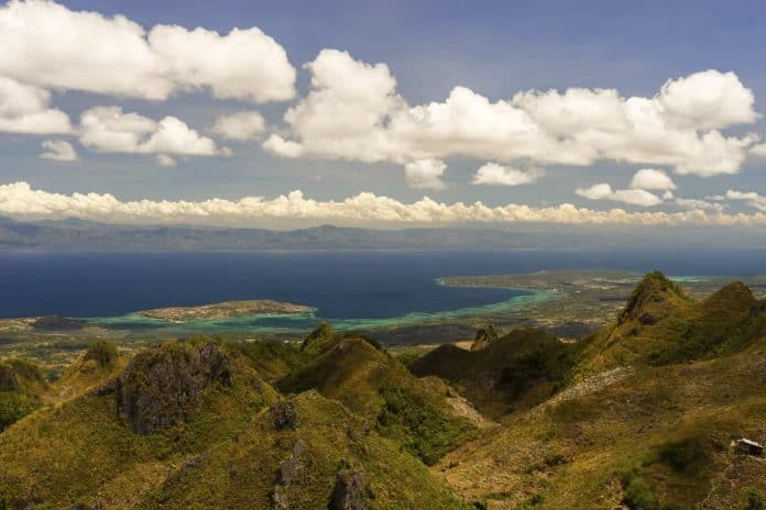 View from mountains Cebu Philippines