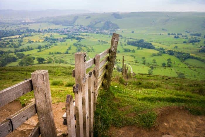 Original photo from the Peak District showing Mam Tor