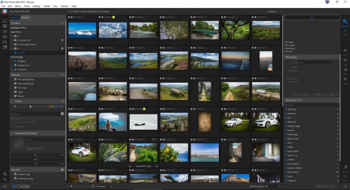 ON1 Photo RAW 2019 Review - layout