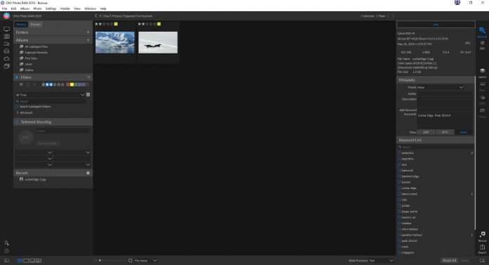 ON1 Photo RAW 2019 Review - filters