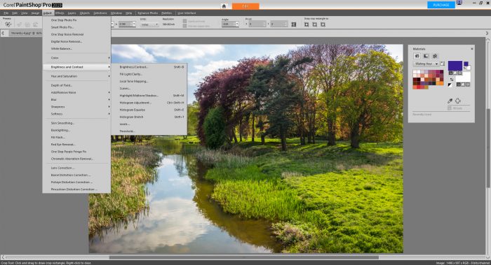 PaintShop Pro 2019 Review - Adjustments