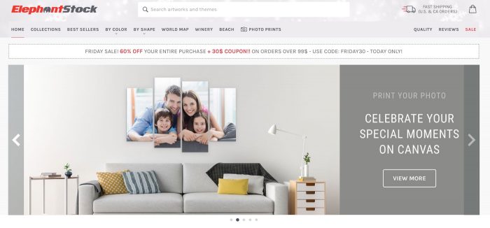 elephantstock canvas print review great quality at a fair price
