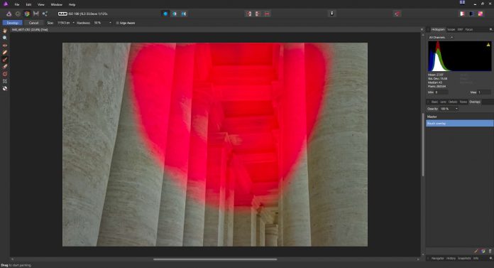 Affinity Photo Review - Brush overlay