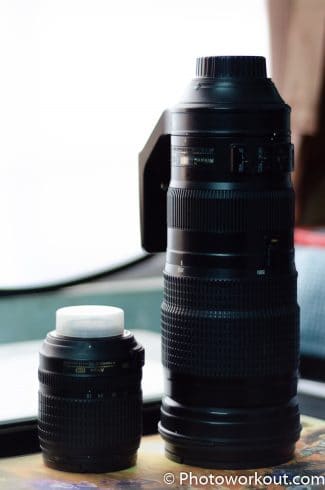 Nikkor 200-500mm and Nikkor 18-105mm comparison