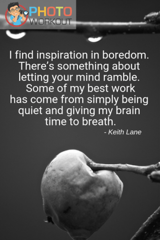 Quote by Keith Lane on giving brain time to breathe