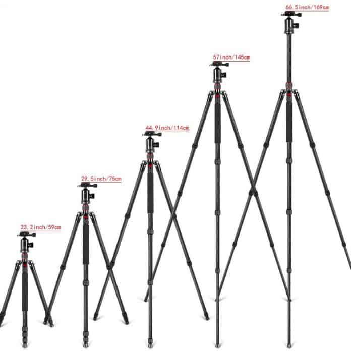 Tripods at different sizes