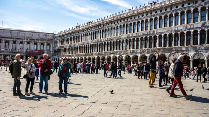 St. Mark's Square is one of the most photographed places in venice