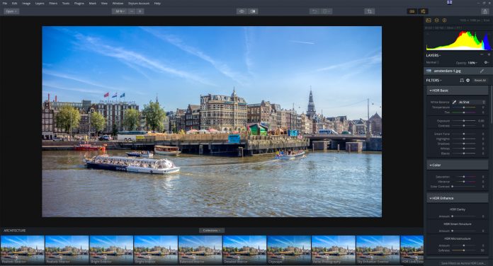 Aurora HDR 2019 vs Photomatix Pro 6.1 - Aurora HDR Layout