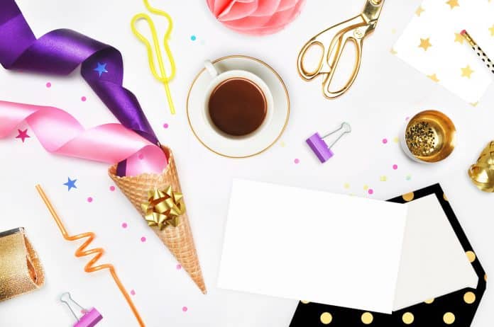 party flat lay