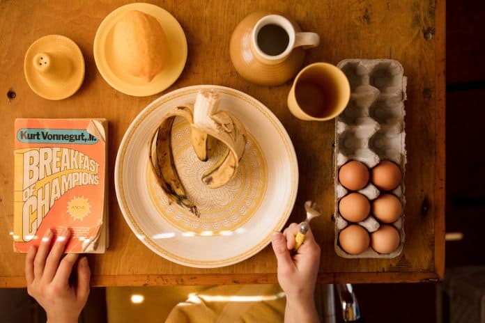 breakfast flat lay