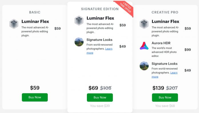 how much does luminar flex cost
