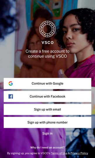 VSCO Post-Processing App