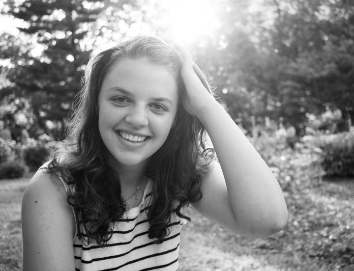 black and white portrait