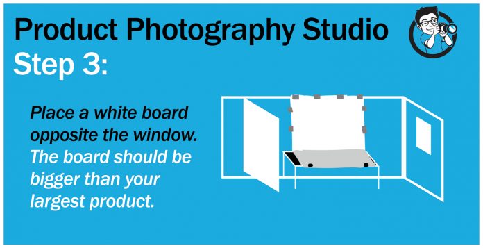 step 3 product photography studio