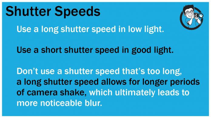 How to shoot sharp portraits Shutter Speeds
