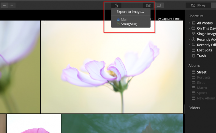 exporting photos
