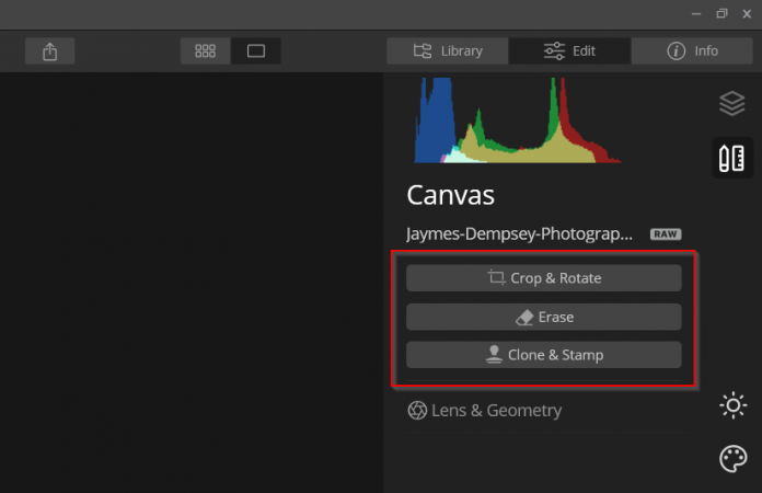clean up tools in luminar 4 review