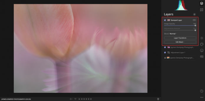 luminar stamped layers