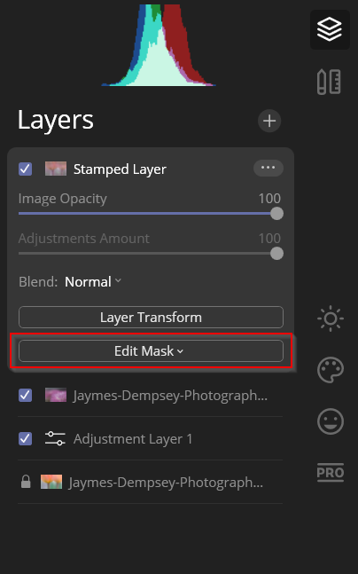 edit mask