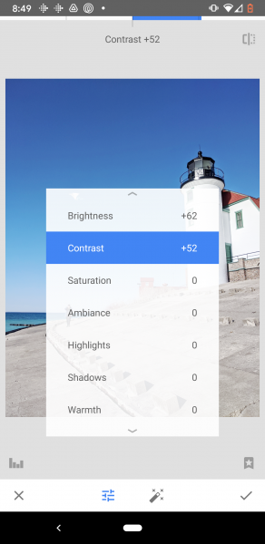 how to edit photos in snapseed 18